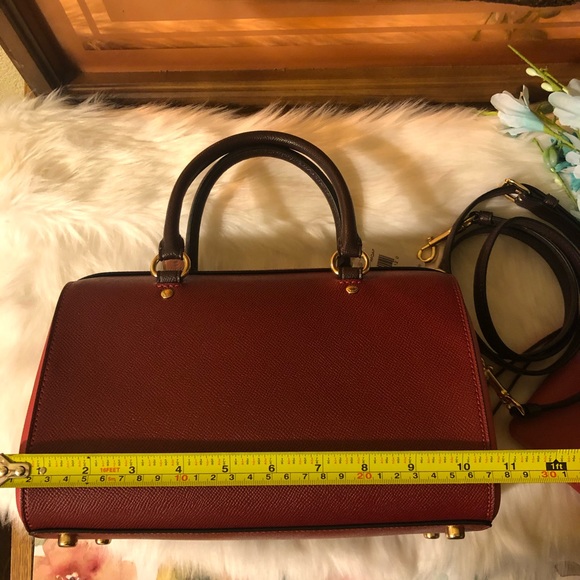 COACH Rowan Color block Satchel - Picture 5 of 7